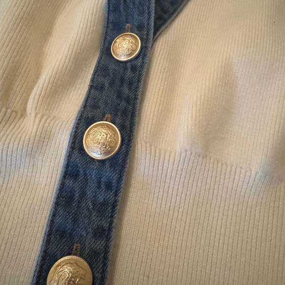 Commense Cream Knit Top (S). NWT - Picture 4 of 6